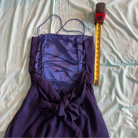 Backless Formal Dress with Spaghetti Straps and Crossback String - Picture 14 of 15